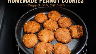 Perfect Homemade Peanut Cookies | Crispy Outside Soft Inside 🍪
