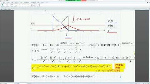 Mathcad Prime 7 Convolution-10 ( Convolutional integral with various waveforms. )