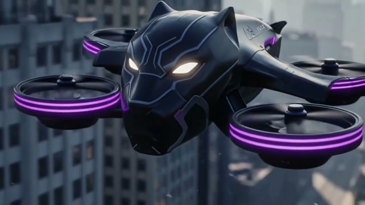 Drone Transforms into Robotic Panther 