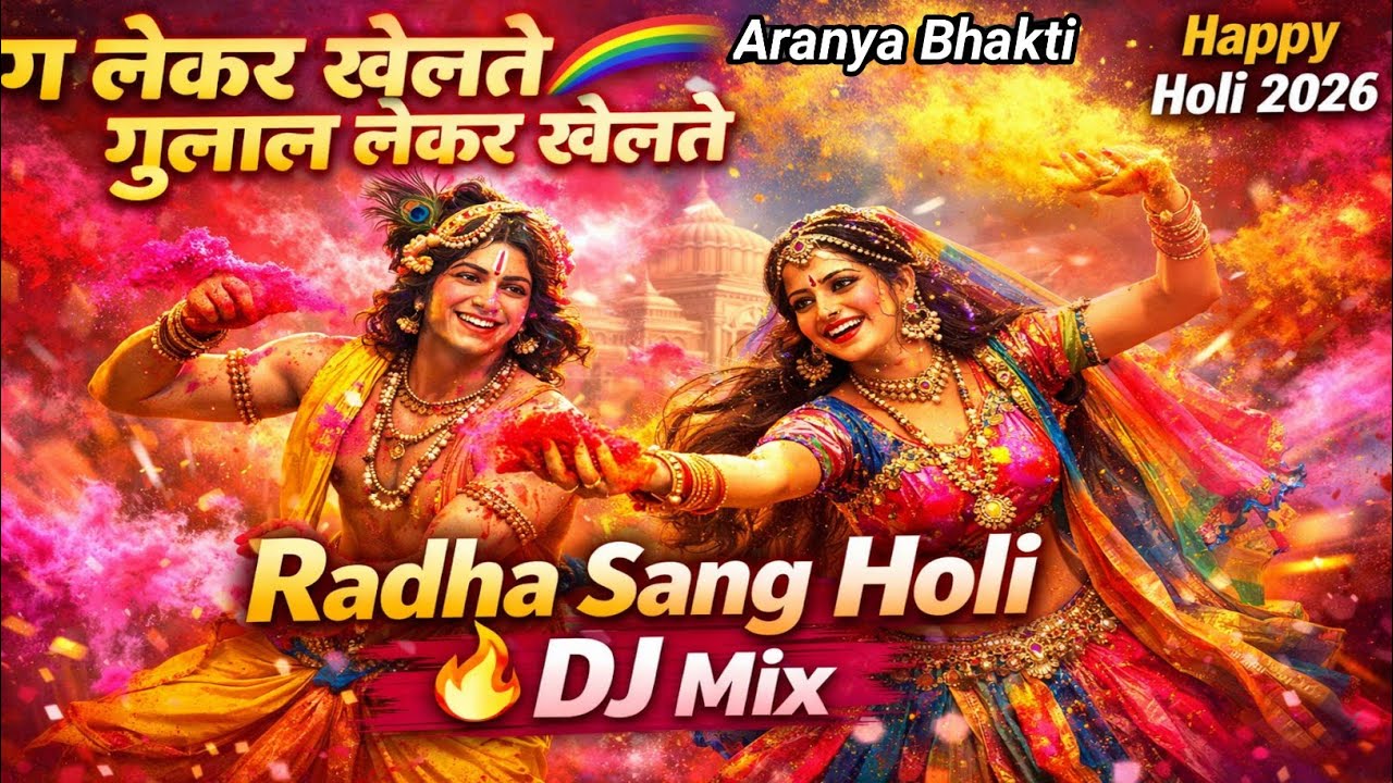 Rang Leke Khelte Gulal Leke Khelte - (HD) | Radha Sang Holi Nanadlal Khelate | Happy Holi | DJ Song