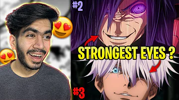 Top 10 Strongest Anime EYES 🔥| Daddy Vyuk