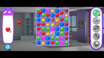 Dream Home: House Makeover - Levels 1-4 gameplay match 3 logic puzzle design decor renovation game