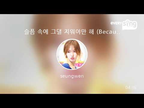[everysing] 슬픔 속에 그댈 지워야만 해 (Because I Love You)