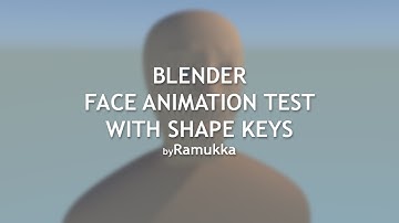 Blender face animation test with shape keys byRamukka