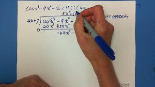 28. Polynomial Long Division: With Remainder