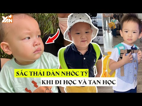 Video Sắc thái của các nhóc tỳ Vbiz khi đi học và tan học:... - youtube