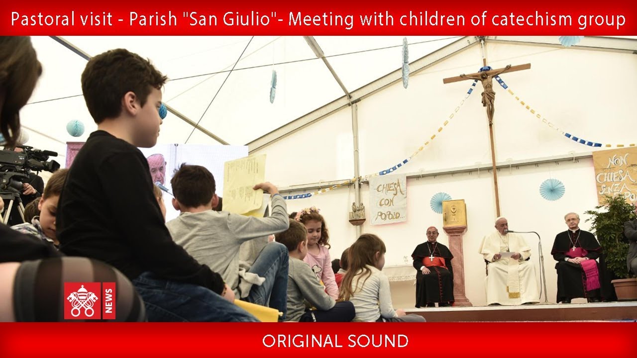 Pope Francis - Meeting with children of catechism group 2019-04-07