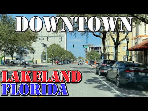 Lakeland - Florida - 4K Downtown Drive