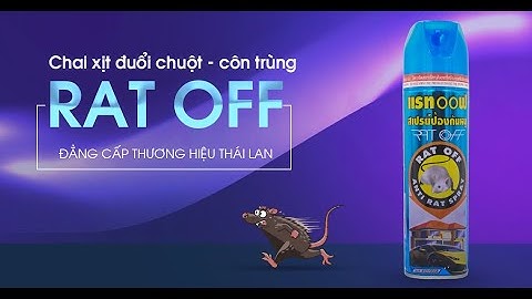 Bình xịt đuổi chuột RAT OFF - Nội địa Thái Lan