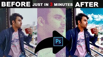 How To Change Sky In Photoshop | Background Remove In Photoshop | IN HINDI/URDU