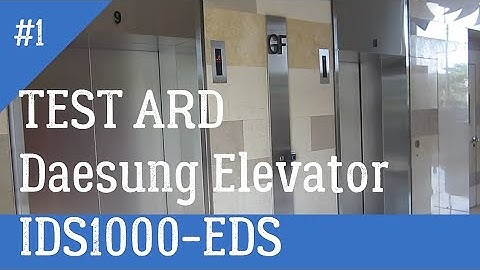 Test ARD (automatic rescue device) Daesung IDS1000-EDS Elevator