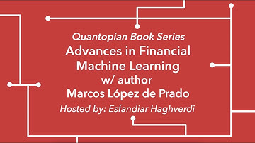 "Advances in Financial Machine Learning" Live Interview with Marcos López de Prado