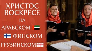 «Христос воскресе» на арабском, финском и грузинском. Хор «Радуйся»