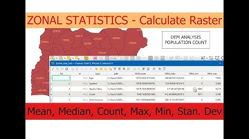 How to perform Zonal Statistics in QGIS – [Mean, Max, Min, Count, S.D]