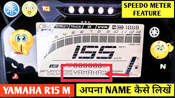 How to Write Your Name on YAMAHA R15M | R15V4 Speedometer / Instrument Console 😮🔥  | JD Vlogs Delhi