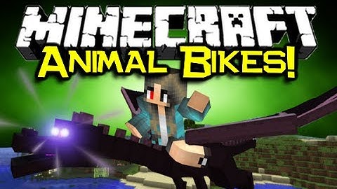 Minecraft ANIMAL BIKES MOD Spotlight - w/ NEW Animals! (Minecraft Mod Showcase)