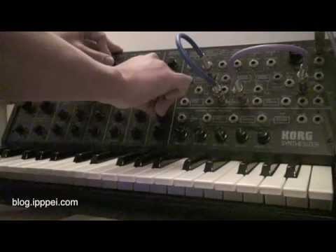 Korg MS-20 chillin self-trigging loop #korgms20