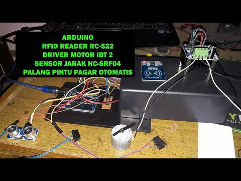  Arduino  Pintu  Gerbang  Otomatis  RFID RC 522 driver motor 