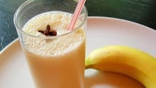 عصير الموز مع العسل صحي ورائع بالمذاق ..