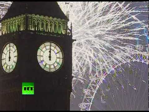 Big Ben Bang: Video of London 2011 New Year fireworks over Thames