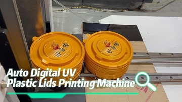 High Speed Plastic Lids UV Digital Printing Machine