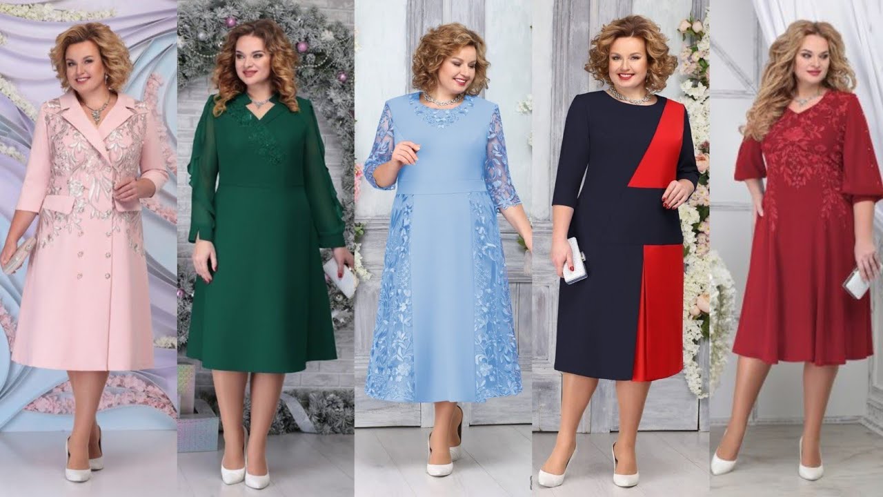 Самые красивые и стильные платья больших размеров для матери невесты/жениха: тренд 2026 года.