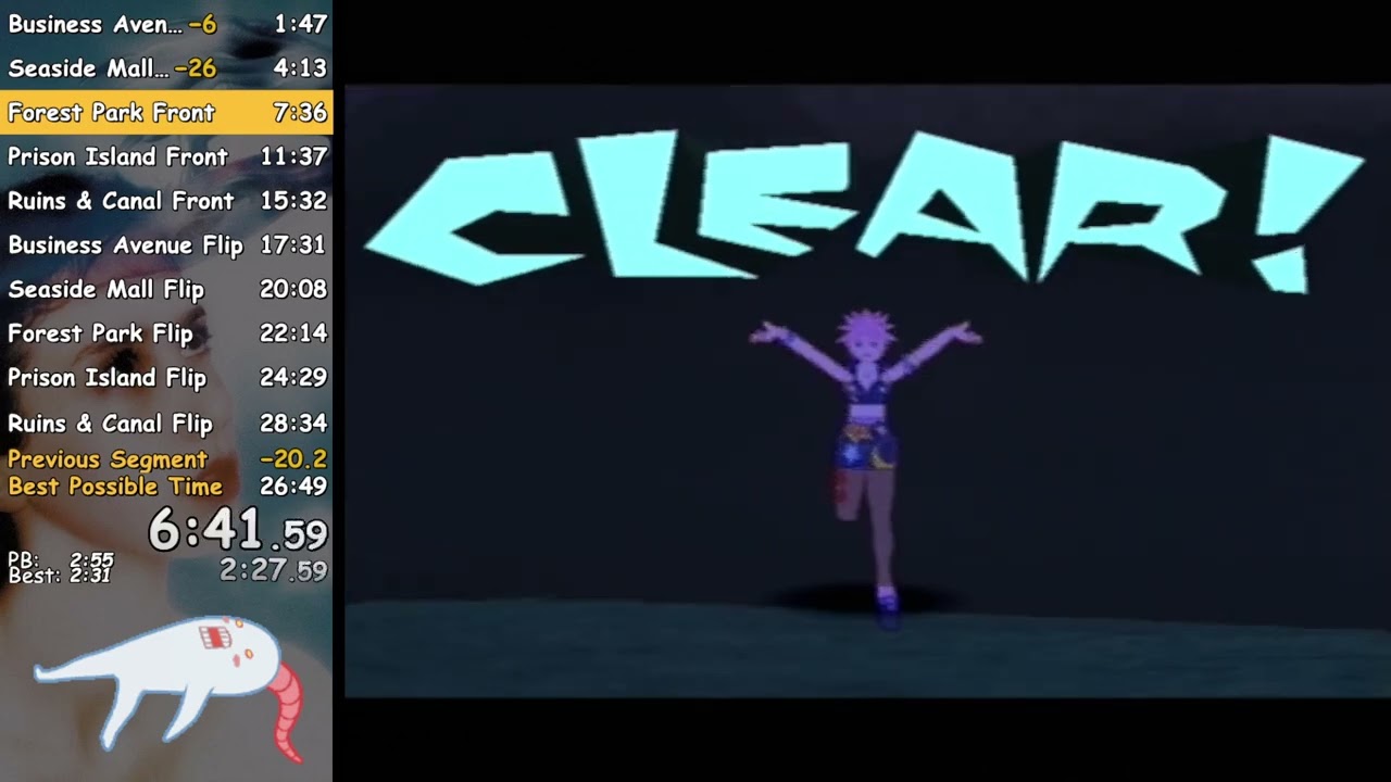 [Рекорд] Яня Кабальиста: City Skater - скоростное прохождение Any% (сложный уровень) за 27:06