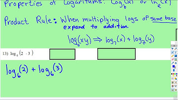 Properties of Logarithms: Product Rule