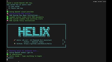 Helix - v0.4.0 - AI‑Powered CLI Assistant That Understands Natural Language & System Documentation