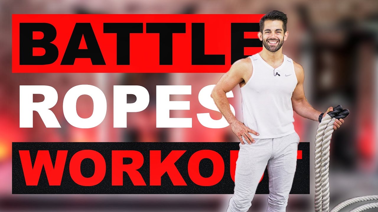 10 Minute Full Body Battle Ropes Workout // Battle Rope Cardio 