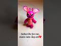 Cute Pink Clay Character 💕 Handmade Plasticine Art