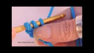 Foundation Half Double Crochet Left Handed