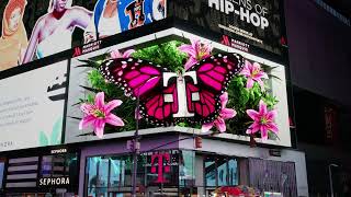 T-Mobile Anamorphic Billboard in Times Square