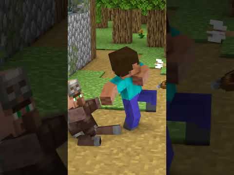 Видео: MINECRAFT ON 1000 PING with Pillager Raid   Monster School Minecraft Animation #minecraft #shorts