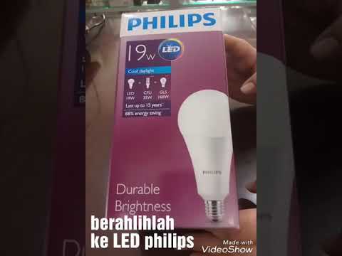 Harga lampu LED Philips sudah terjangkau. Apakah lampu memberi cahaya terang yang cukup dengan berba. 