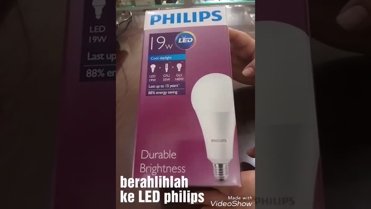 REVIEW LAMPU LED PHILIPS LED 19 WATT UKURAN SEDANG HEMAT 