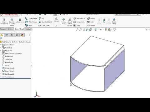 solidworks sheet metal tutorial 6 Flat Pattern Options