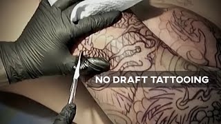 Freehand Dragon Tattoo | Tebori Process