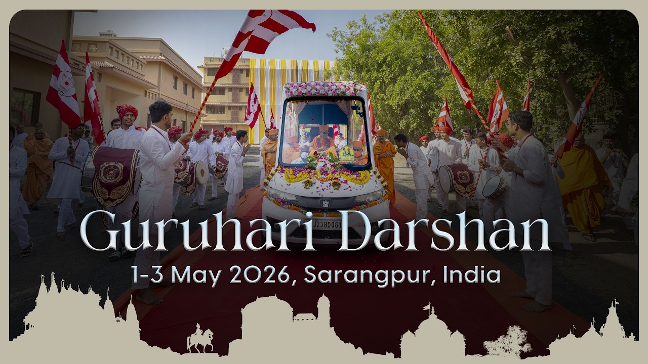 Guruhari Darshan, 1-3 May 2026, Sarangpur, India