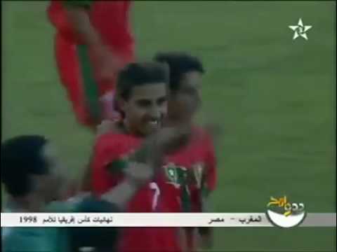 شاهد الهدف الخرافي ل مصطفى حجي ضد منتخب مصر سنة 1998