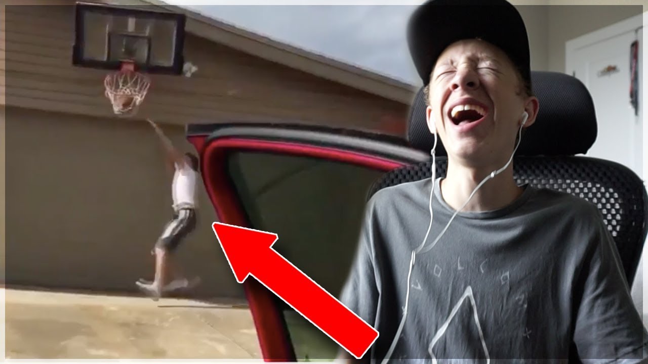 INSANE DRIVE BY DUNK CHALLENGE FAIL! (REACTION)