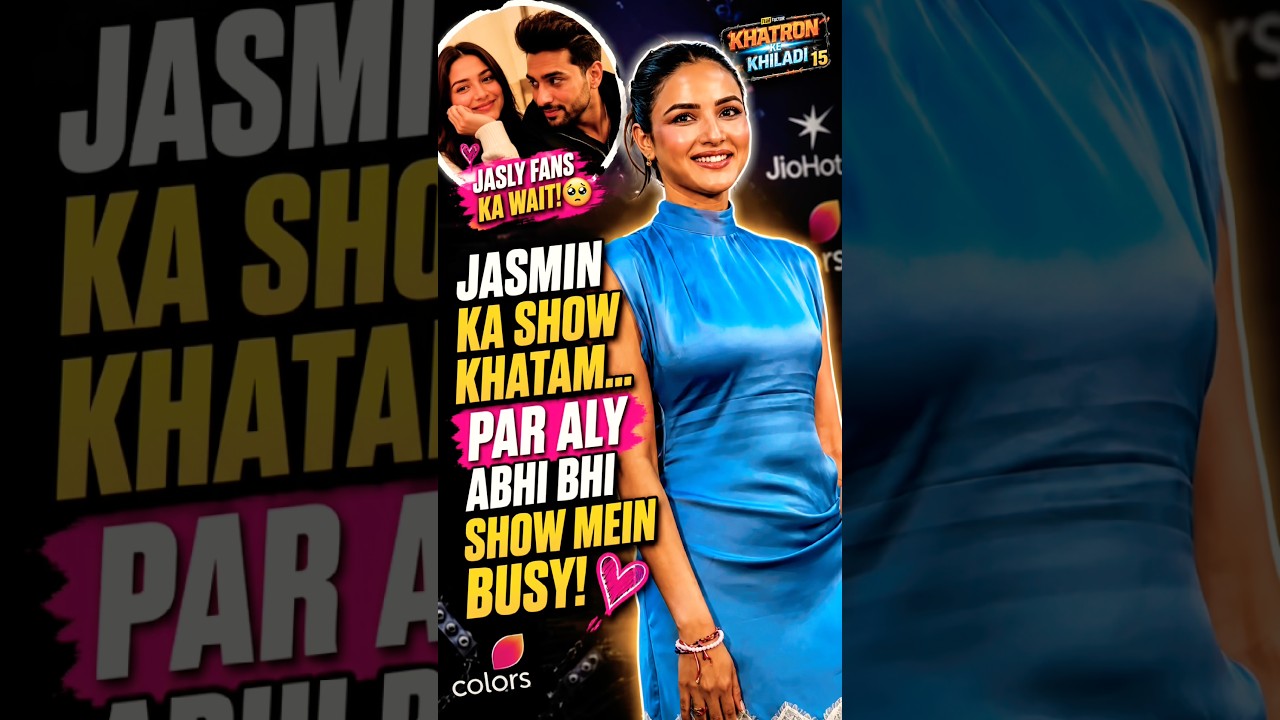 Jasmin Bhasin shines at the Khatron Ke Khiladi 15 press event! 💙✨
