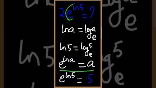 Rules of logarithms and exponents | evaluate 2e^ln5 = ?