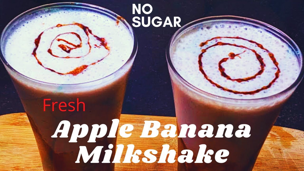 Apple Banana Milkshake fresh apple banana milkshake Apple Banana