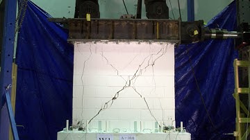 Cyclic load testing of reinforced masonry shear walls