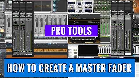 How To Create And Configure A Master Fader Input Track In Pro Tools -- OBEDIA.com Pro Tools Training