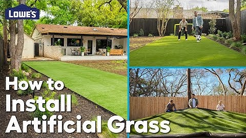 How to Install Synthetic Turf | Blending Backyard Makeover How-to