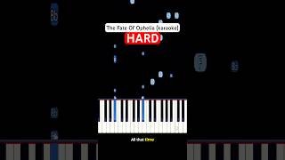 The Fate Of Ophelia ❤️ (HARD - KARAOKE Piano Tutorial) | Taylor Swift #shorts #piano #tutorial