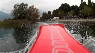I 2014 Hornet Formula 1 RC Boat Hornet Crash Against Boa ONBOARD
