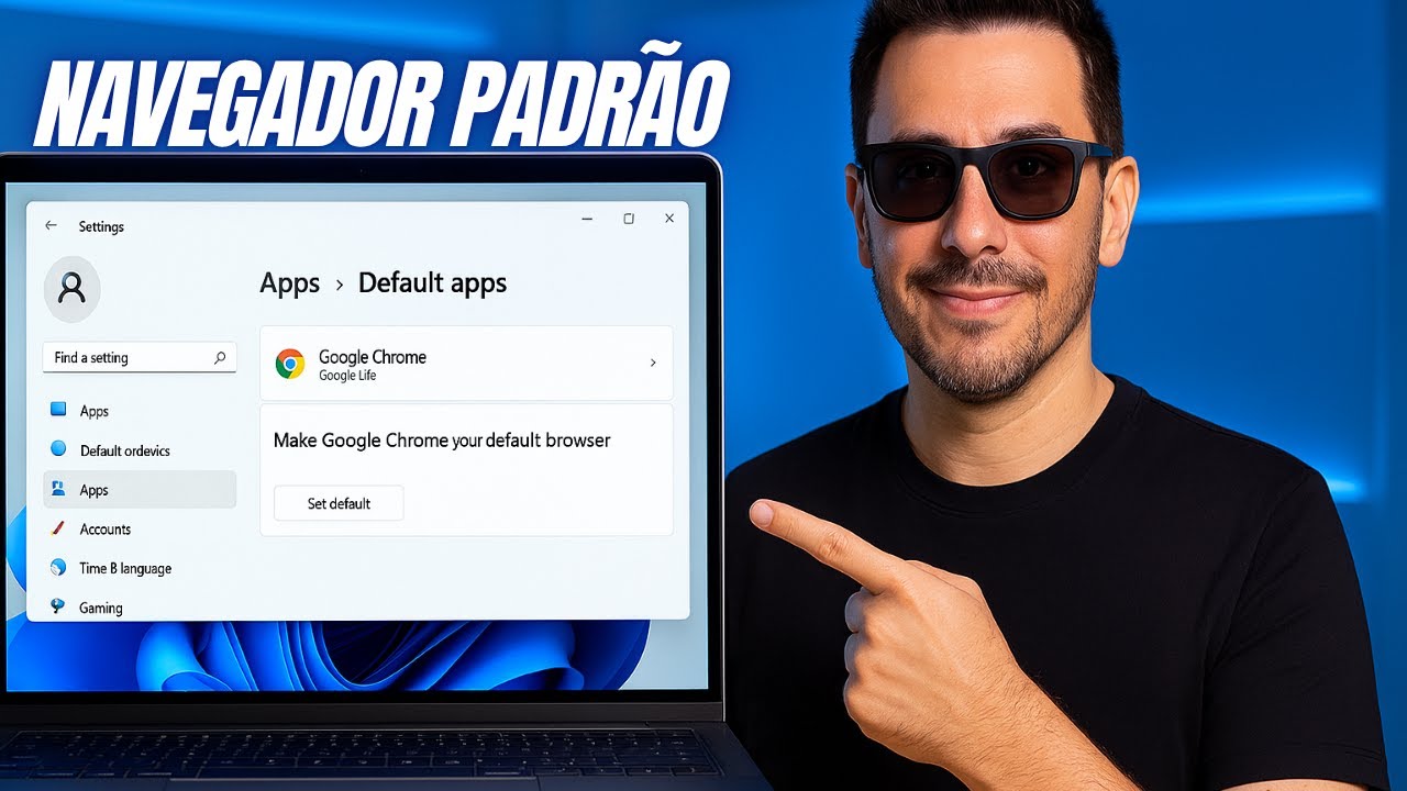 🌐 COMO DEFINIR O GOOGLE CHROME COMO NAVEGADOR PADRÃO NO WINDOWS 11 ...